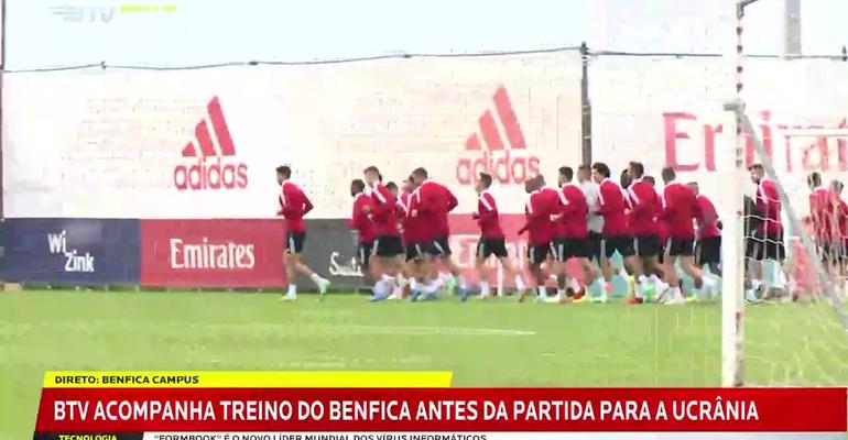 Тренировка «Бенфики» перед «Динамо»