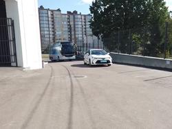 Прибытие «Динамо» на матч с «Полесьем»