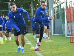 Тренировка «Динамо» за день до матча с «Мальме»