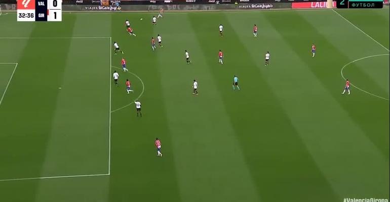 Гол Довбика и ассист Цыганкова в матче «Валенсия» — «Жирона»