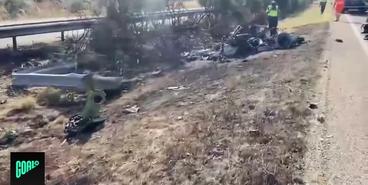 Авария, в которой погиб Диогу Жота