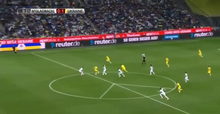 Сборная Украины — «Боруссия» М — 2:1. Голы