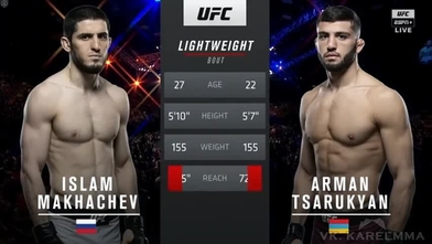 Video Islam Makhachev Arman Tsarukyan Full Fight